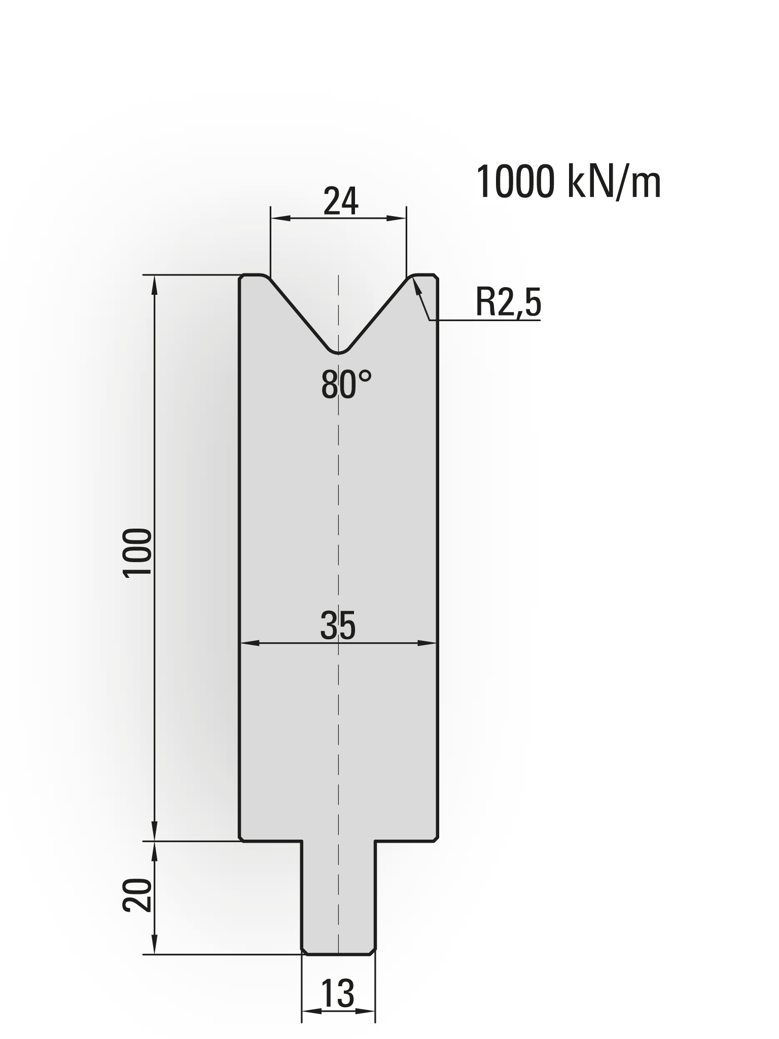 TRUMPF / Wila style press brake  lower dies