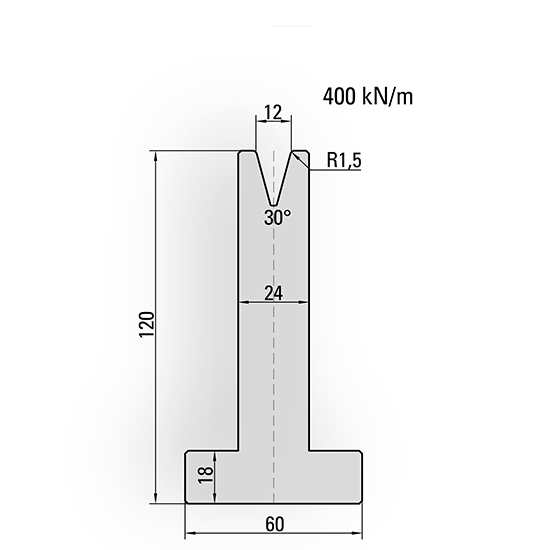 press brake T-V die tools