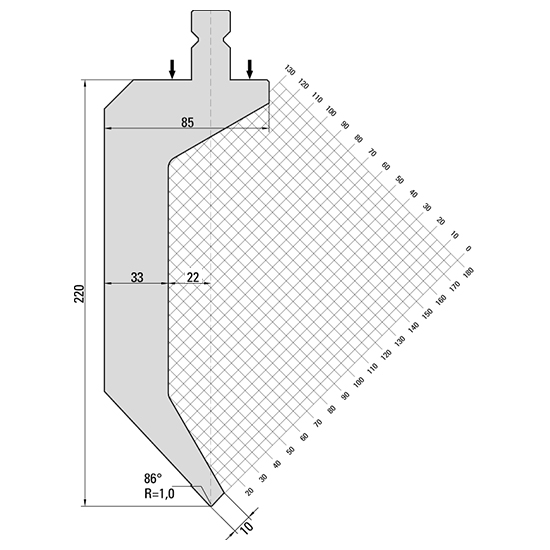 TRUMPF / Wila style press brake punch