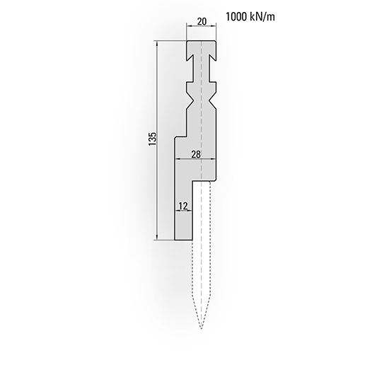 Bystronic style press brake blades holder
