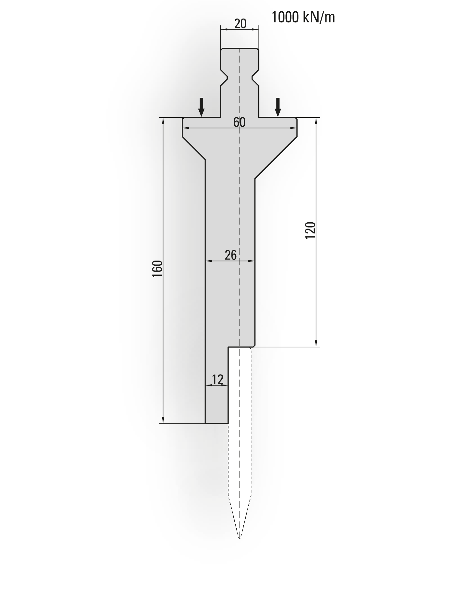 Trumpf / Wila / LVD style press brake blades holder