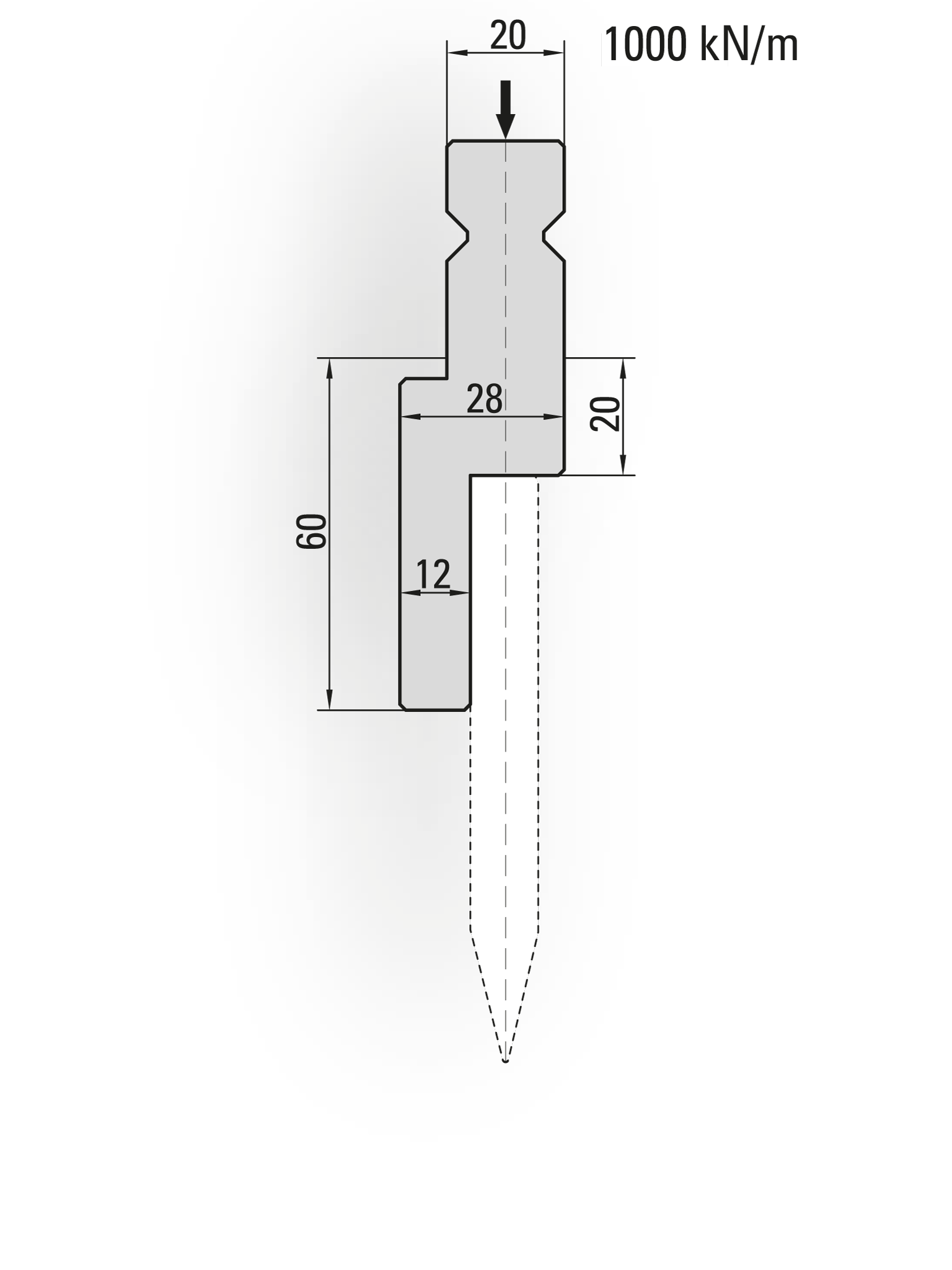 Wila style press brake blades holder